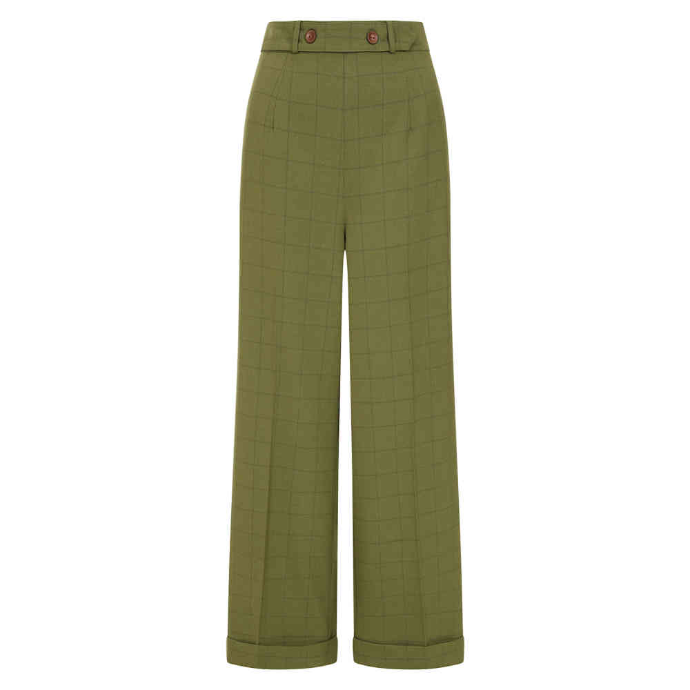 Banned - Bonnie Wijde broek - Groen